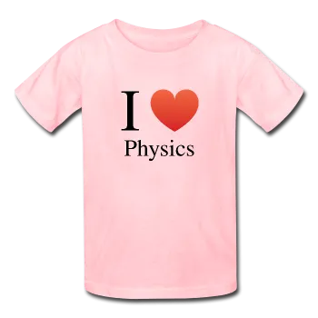 "I ♥ Physics" (black) - Kids' T-Shirt