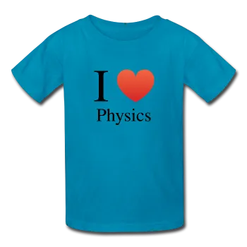 "I ♥ Physics" (black) - Kids' T-Shirt