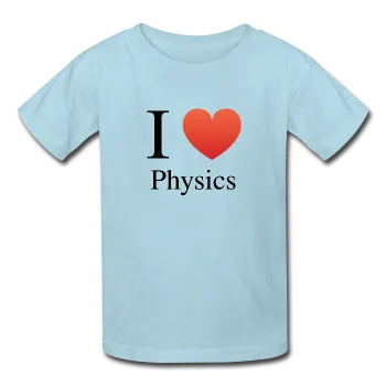 "I ♥ Physics" (black) - Kids' T-Shirt