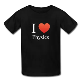 "I ♥ Physics" (white) - Kids' T-Shirt