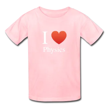 "I ♥ Physics" (white) - Kids' T-Shirt