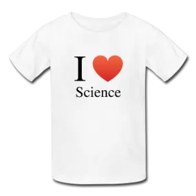 "I ♥ Science" (black) - Kids' T-Shirt