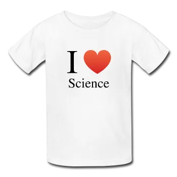 "I ♥ Science" (black) - Kids' T-Shirt