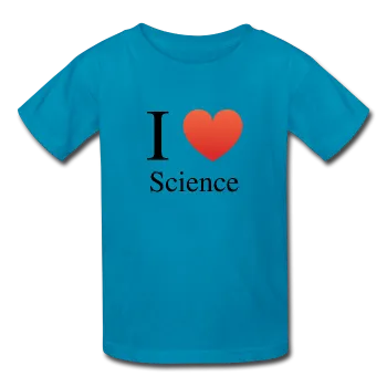 "I ♥ Science" (black) - Kids' T-Shirt