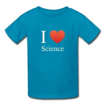 "I ♥ Science" (white) - Kids' T-Shirt