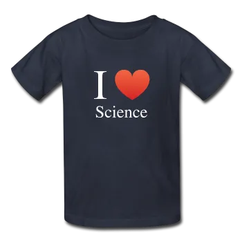 "I ♥ Science" (white) - Kids' T-Shirt