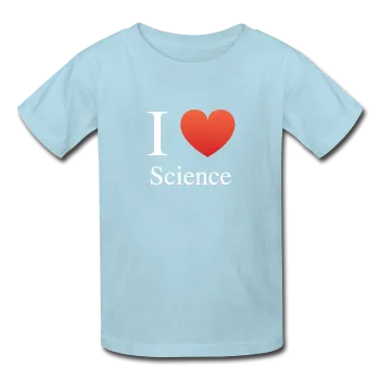 "I ♥ Science" (white) - Kids' T-Shirt
