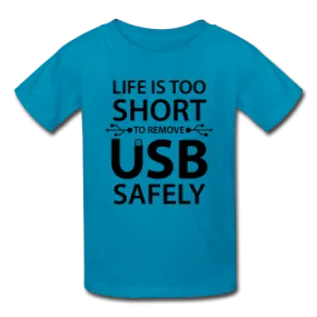 "Life is too Short" (black) - Kids' T-Shirt