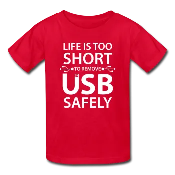 "Life is too Short" (white) - Kids' T-Shirt