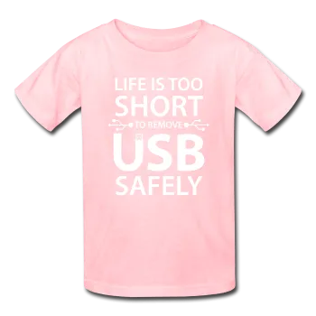 "Life is too Short" (white) - Kids' T-Shirt