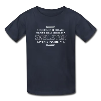 "Skeleton Inside Me" - Kids' T-Shirt