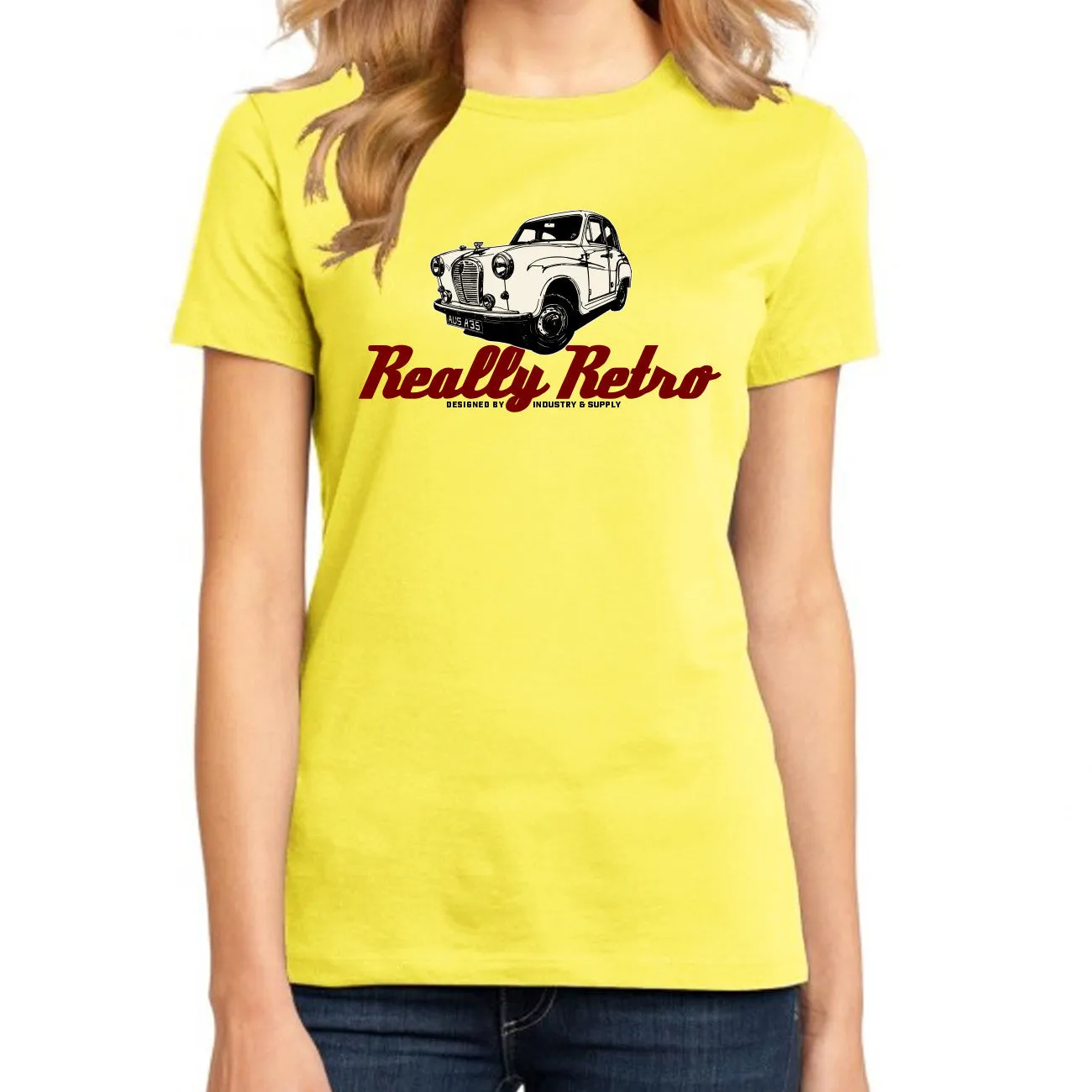 REALLY RETRO AUSTIN A35 T-SHIRT FOR WOMEN