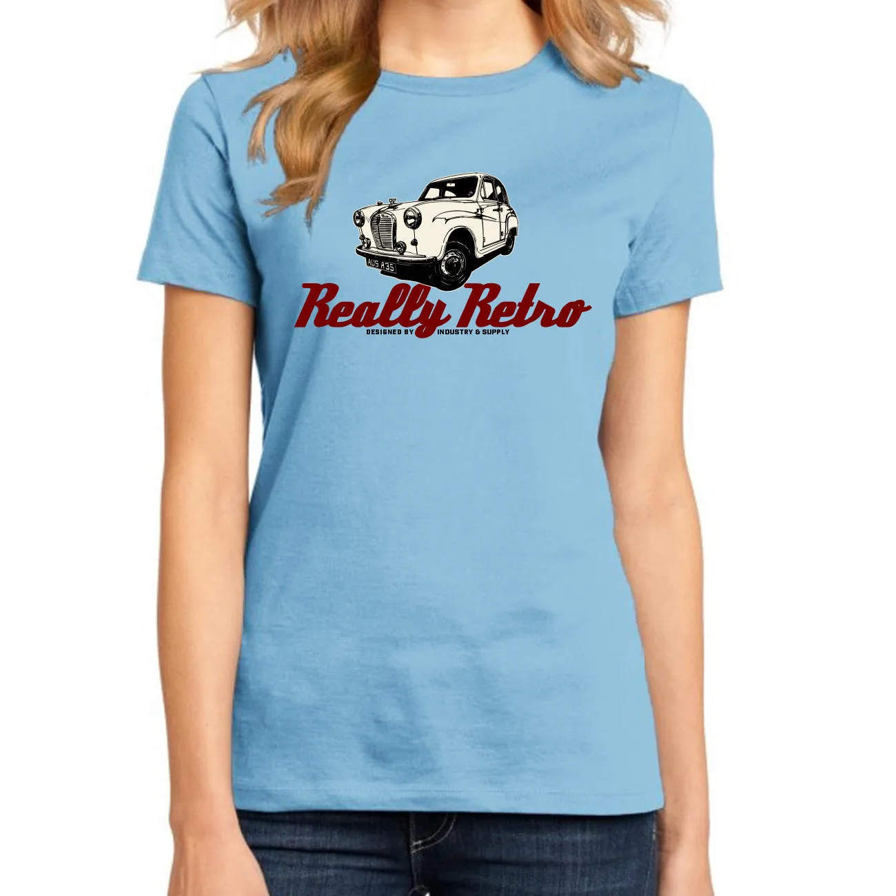 REALLY RETRO AUSTIN A35 T-SHIRT FOR WOMEN