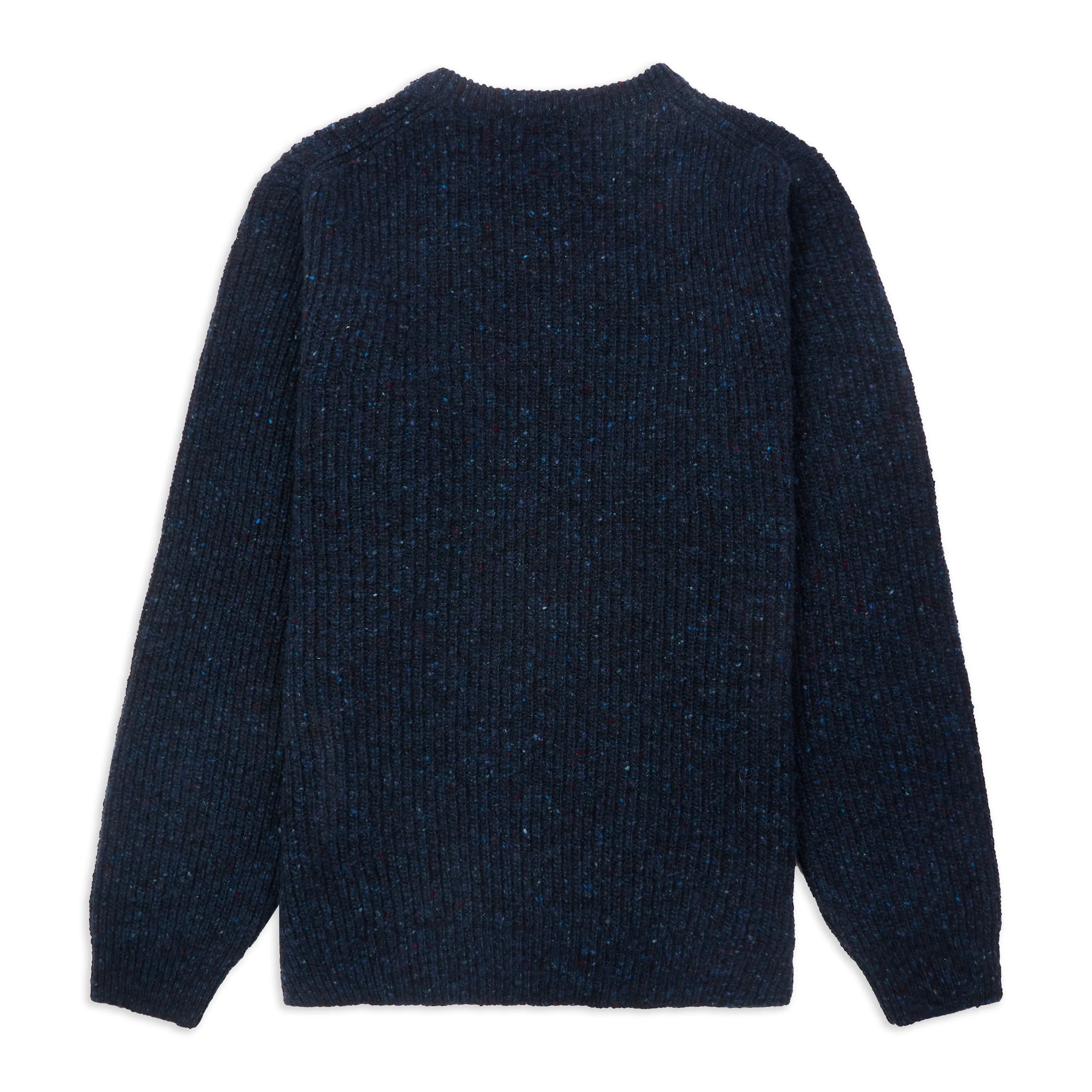 Ribbed Donegal Jumper - Navy