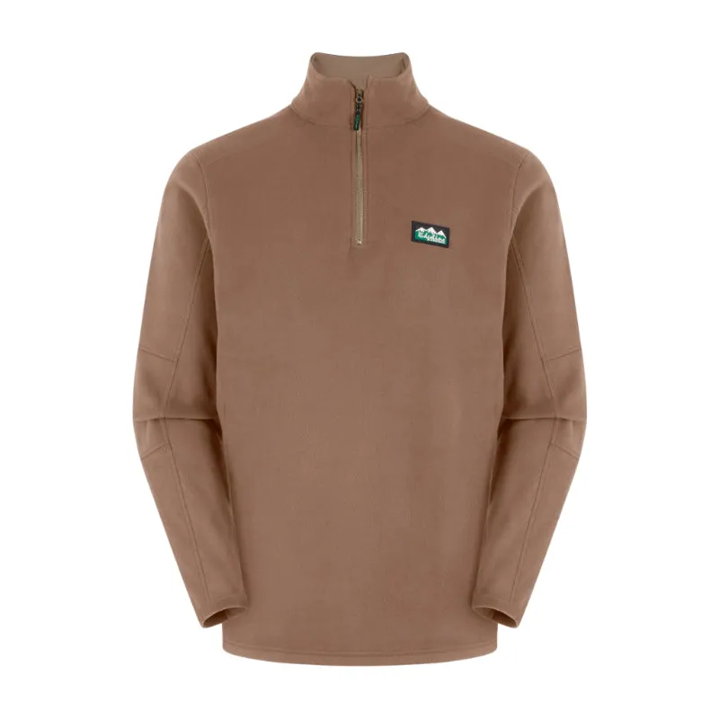 Ridgeline Narvik 1/4 Zip Mens Fleece Jumper - Light Bark