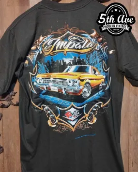 Rollin' Hard 65 Chevy Impala Low Rider t shirt