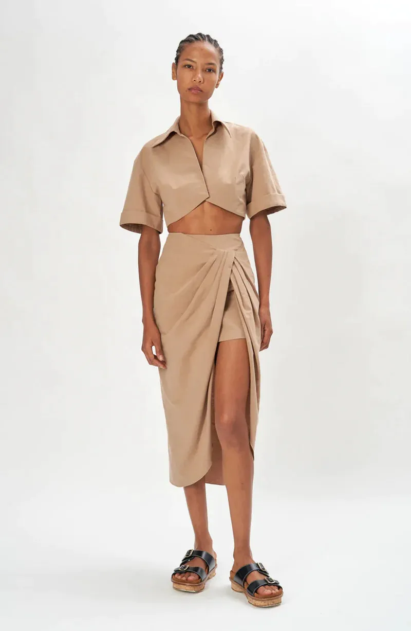 Ronny Kobo Greg Skirt in Sand