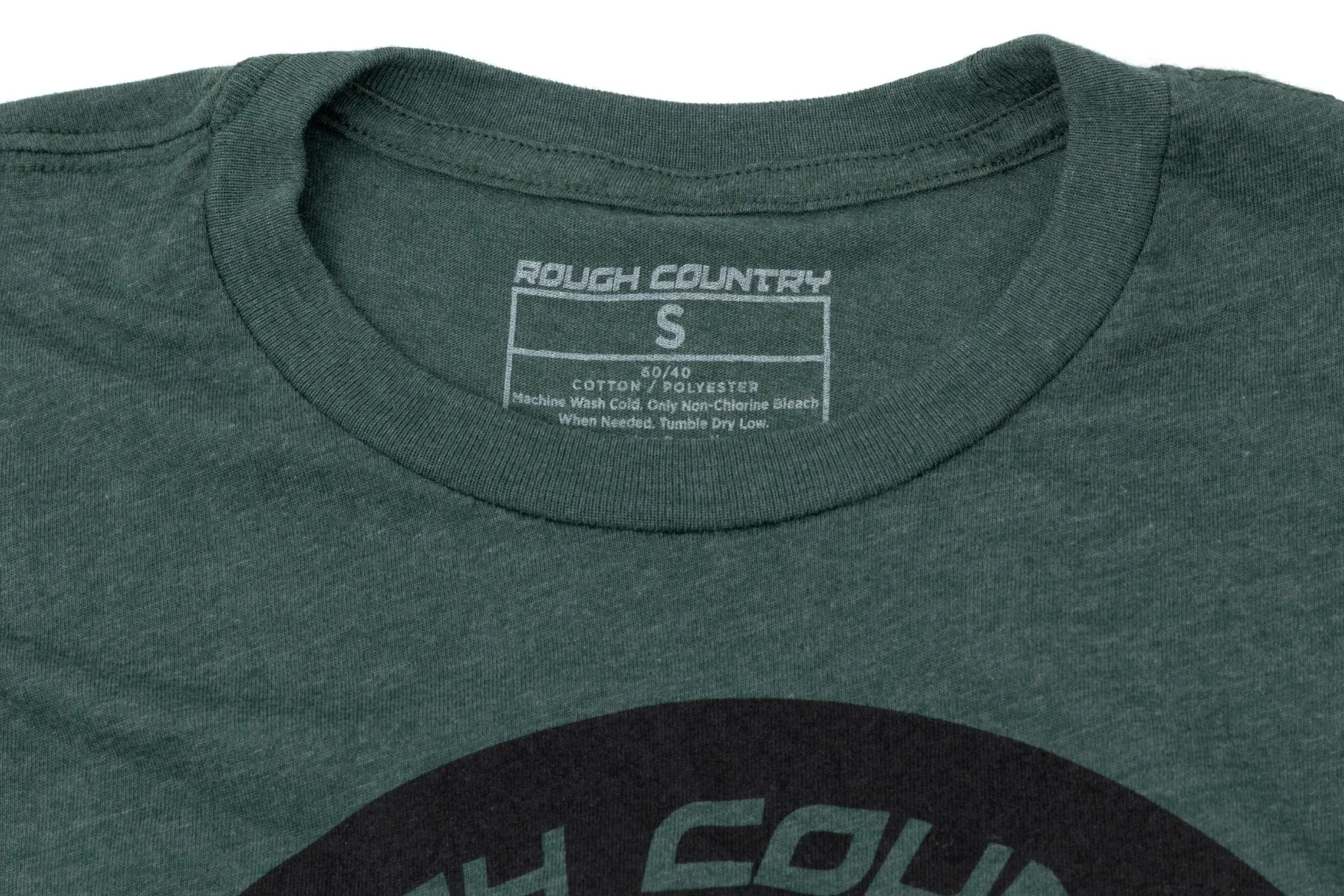Rough Country T-Shirt - RC Mountains - Forest Green - LG