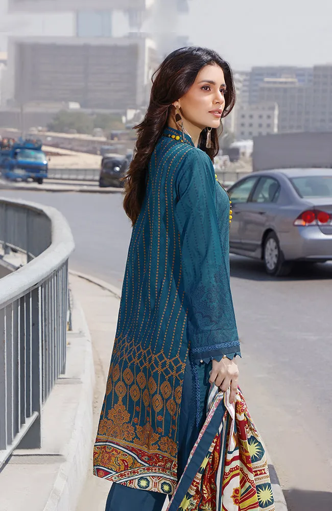 Rung Digital Embroidered Lawn Collection 2022 – RDEL-22-01