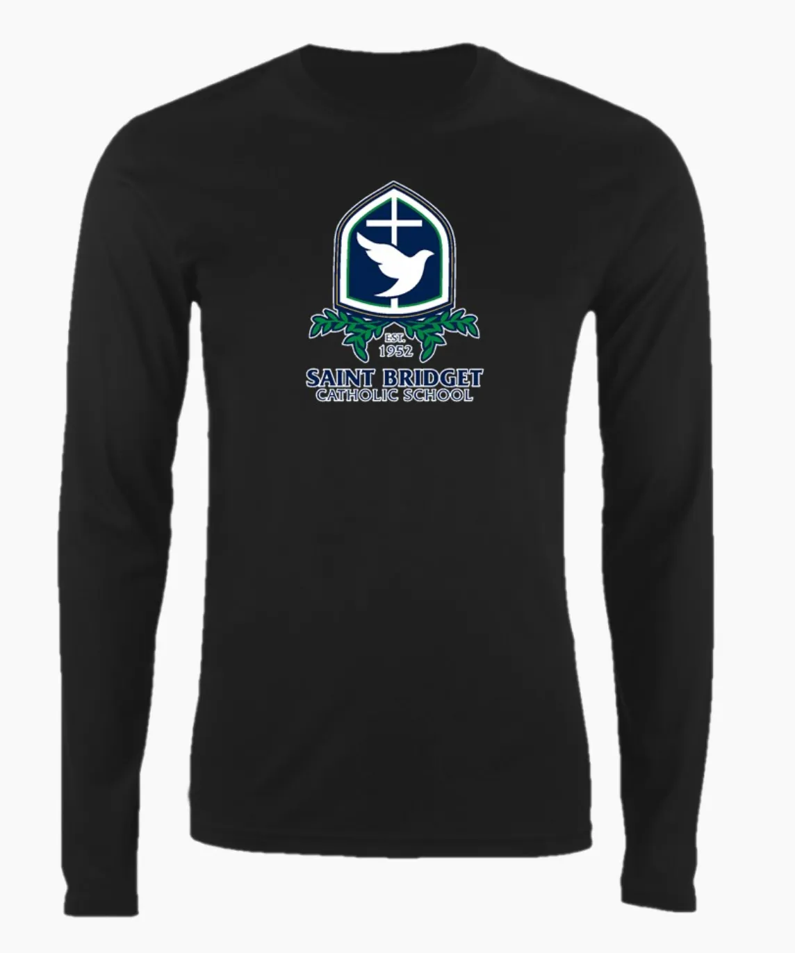 Saint Bridget Nike Long Sleeve Cotton Crew T-Shirt