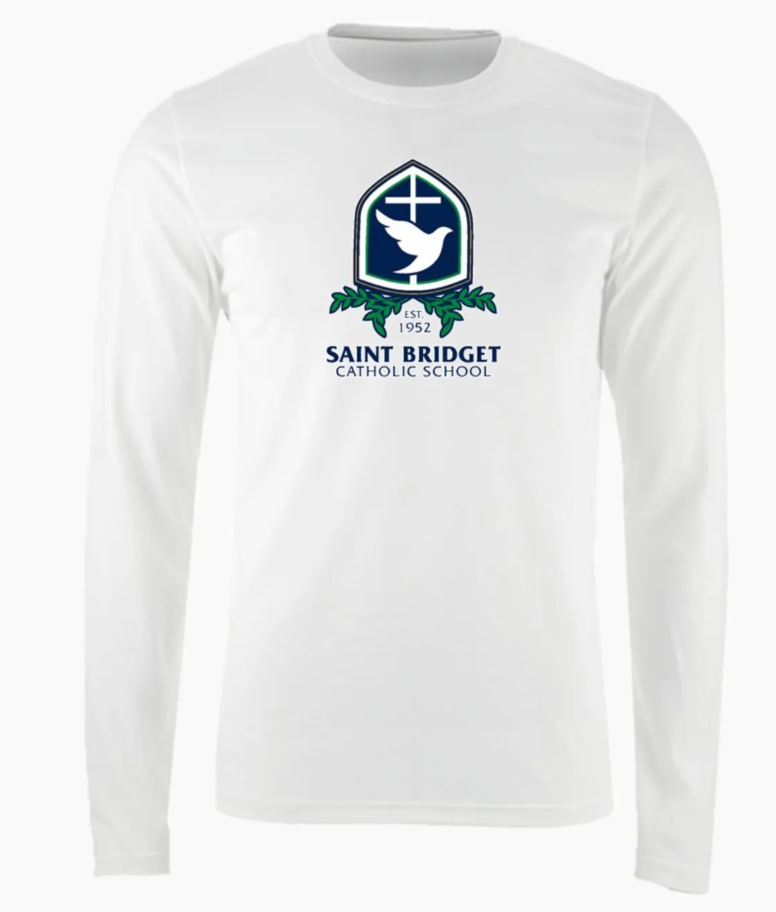 Saint Bridget Nike Long Sleeve Cotton Crew T-Shirt