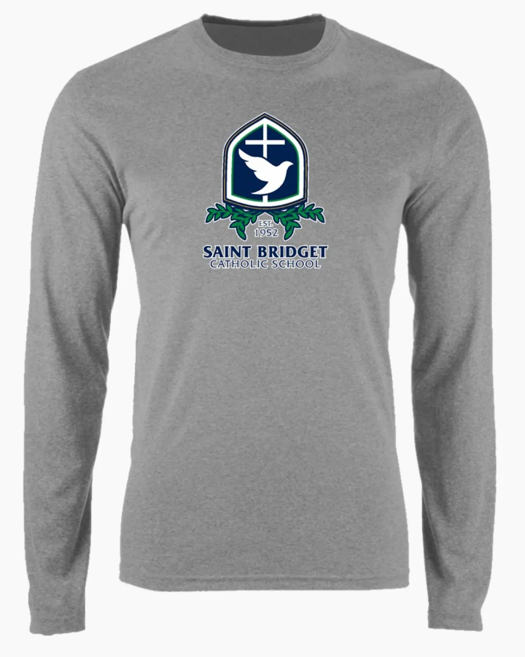 Saint Bridget Nike Long Sleeve Cotton Crew T-Shirt