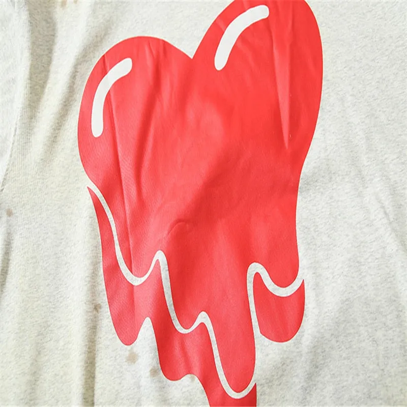SAINT EU liquefy Heart Shape T-Shirt