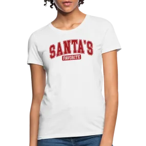 Santa's Favorite Women's Contoured T-Shirt
