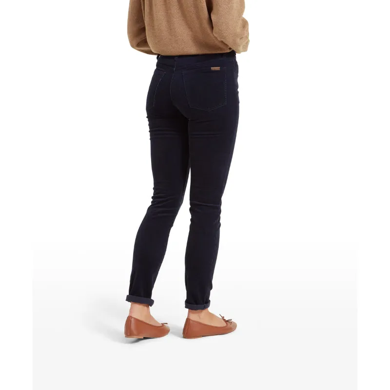 Schoffel Clover Ladies Cord Jean - Navy
