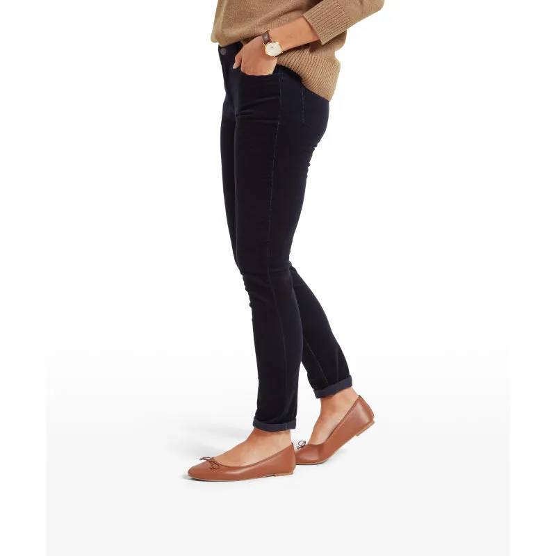 Schoffel Clover Ladies Cord Jean - Navy