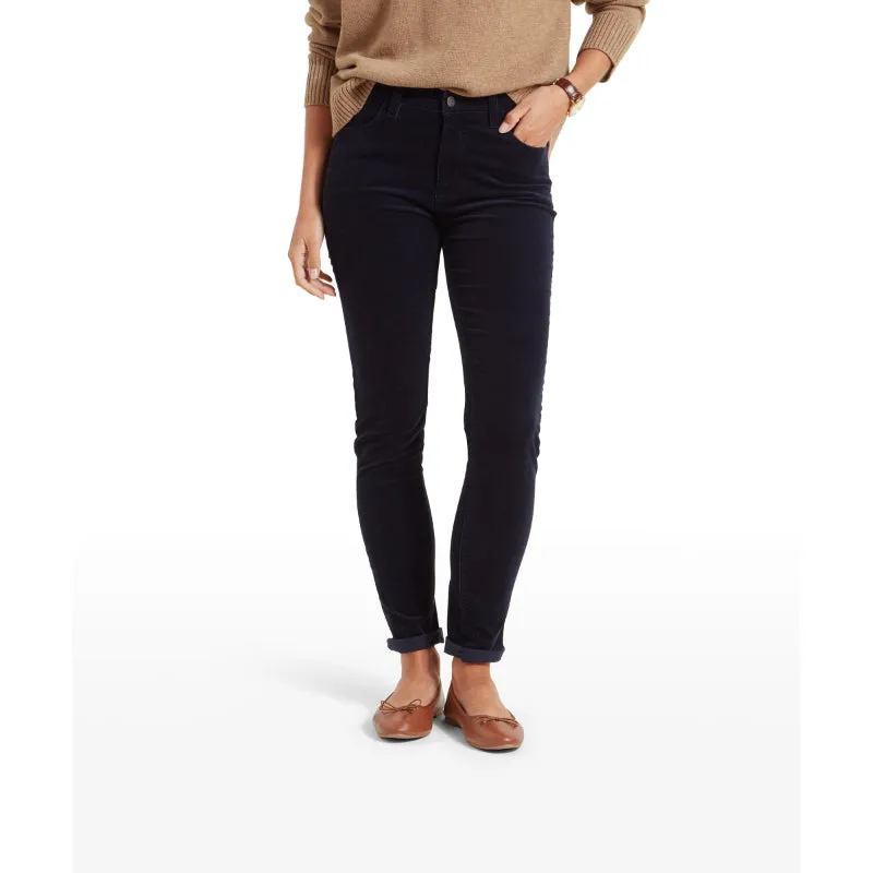 Schoffel Clover Ladies Cord Jean - Navy