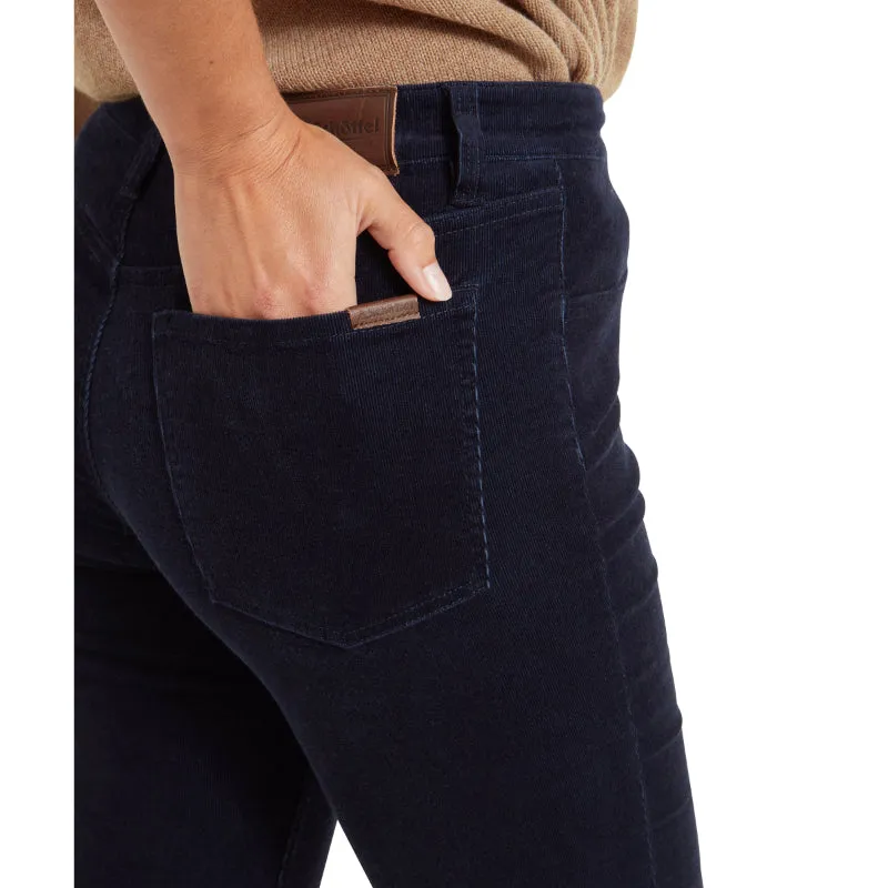 Schoffel Clover Ladies Cord Jean - Navy