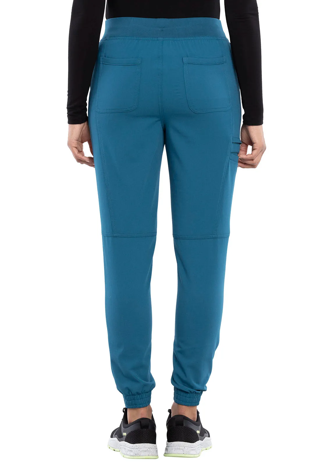 Scrub Pants - Cherokee Women's Euphoria Mid Rise Jogger - Caribbean Blue, CK260A