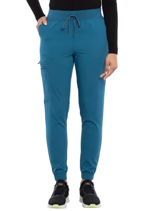 Scrub Pants - Cherokee Women's Euphoria Mid Rise Jogger - Caribbean Blue, CK260A