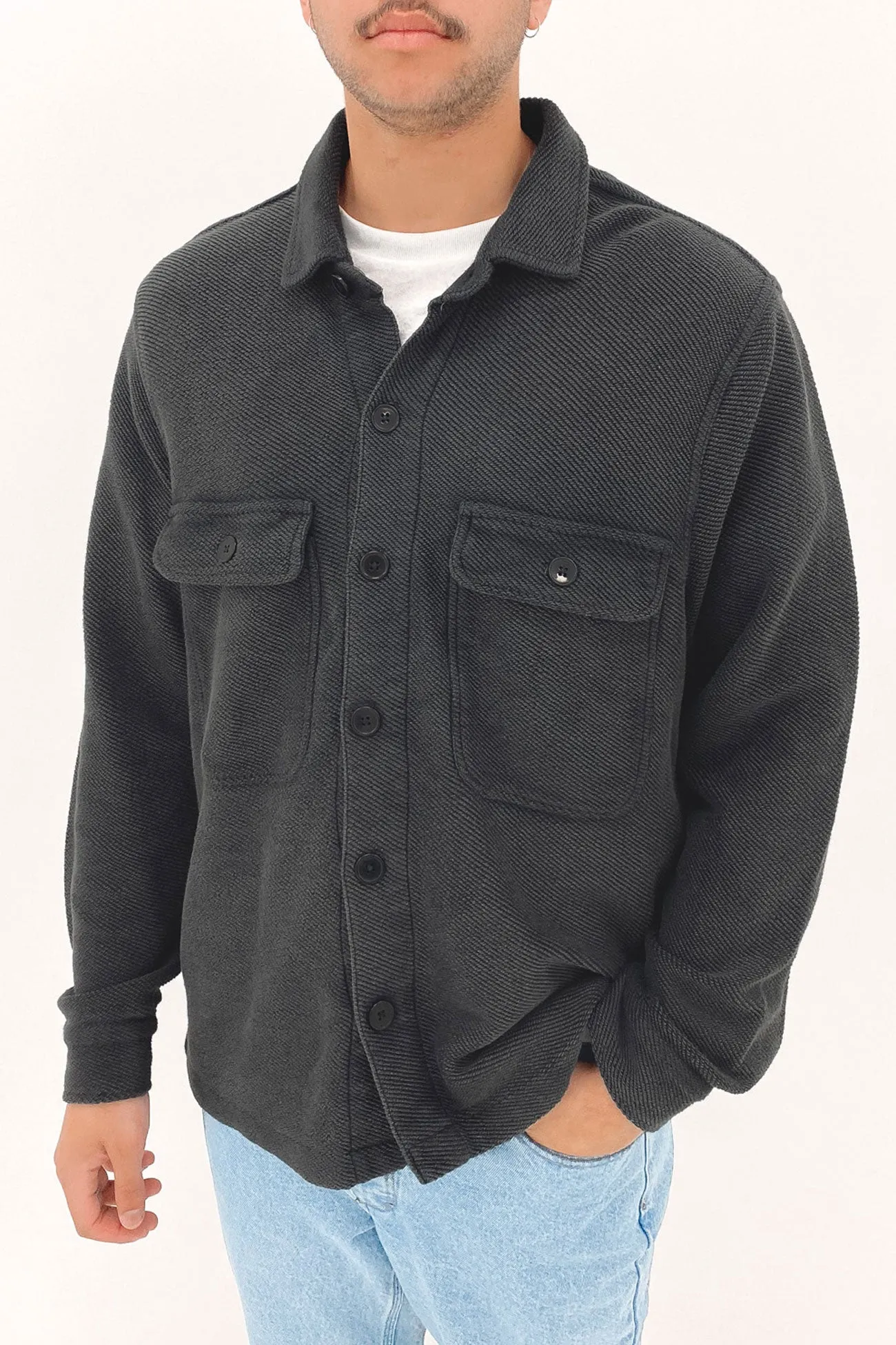 Shutter Long Sleeve Shirt Coal