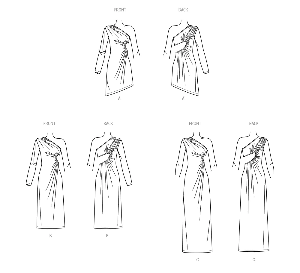 Simplicity Sewing Pattern 9885 Knit Dress in Three Lengths