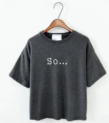 So... Letter Printed Casual Shirt