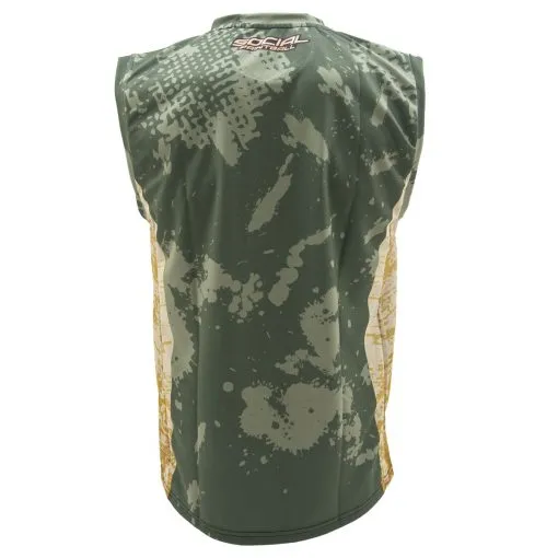 Social Paintball Grit Sleeveless Jersey - Grunge