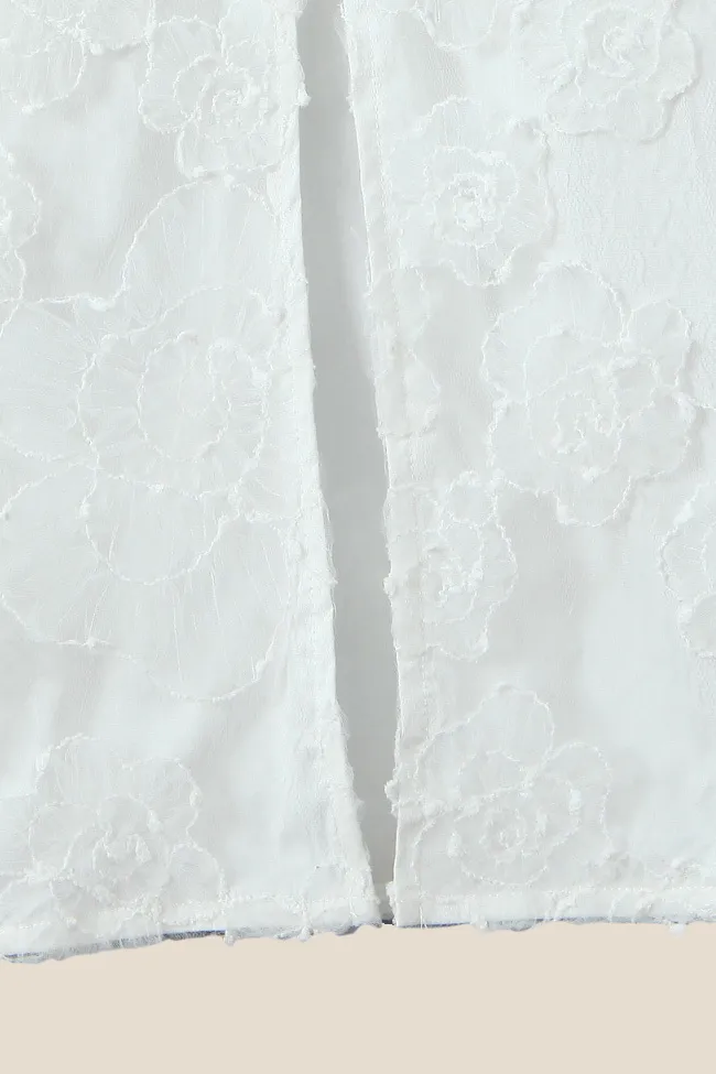Spaghetti Straps White Lace Sheath Long Dress