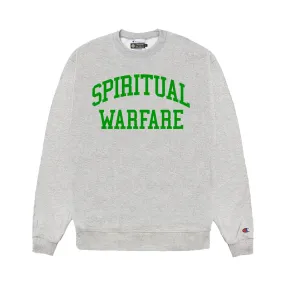 Spiritual Warfare Crewneck - Heather Grey