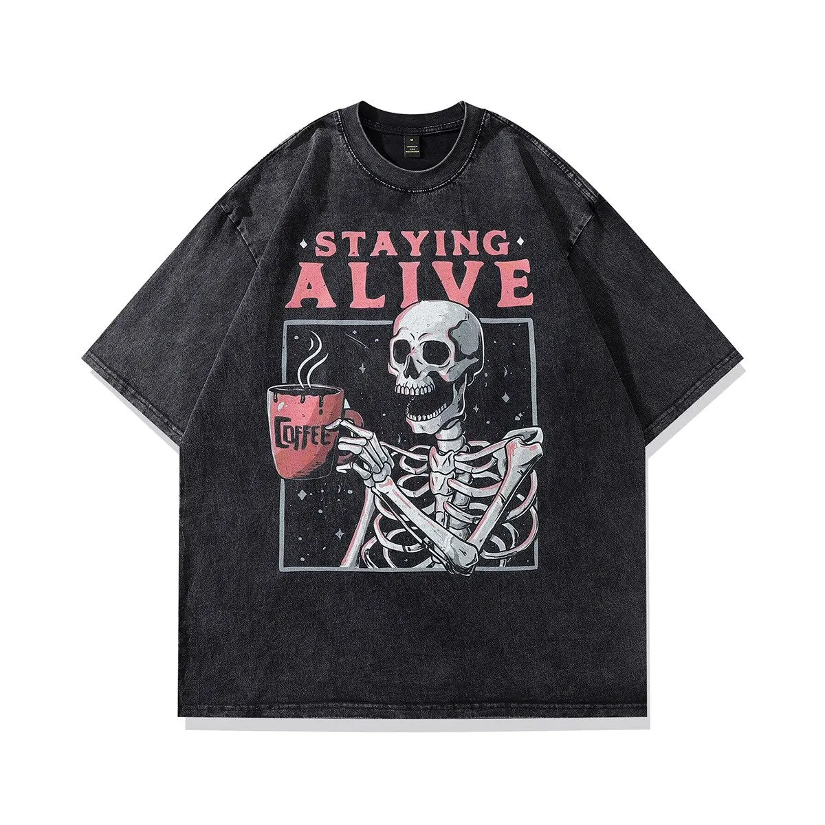 Staying Alive Skeleton T-Shirt