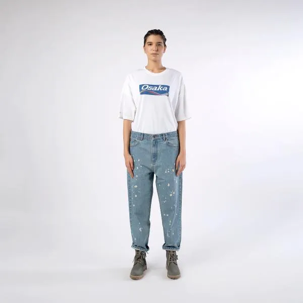 Straight outta Osaka White Tee by A Skating Monk