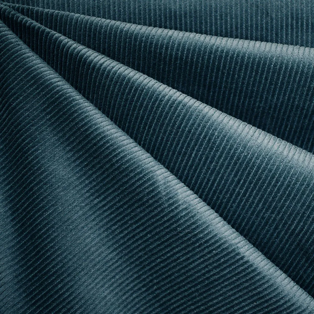Stretch Mid Wale Corduroy Solid Ocean