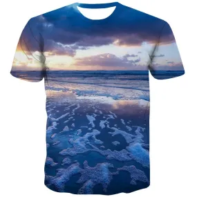 surf T shirts Men The sea T-shirts 3d sport Tshirts Cool Cool Tshirt Printed