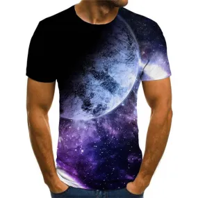 t shirt abstract  top tee personality  art costume fun geometric colorful art men's Cool