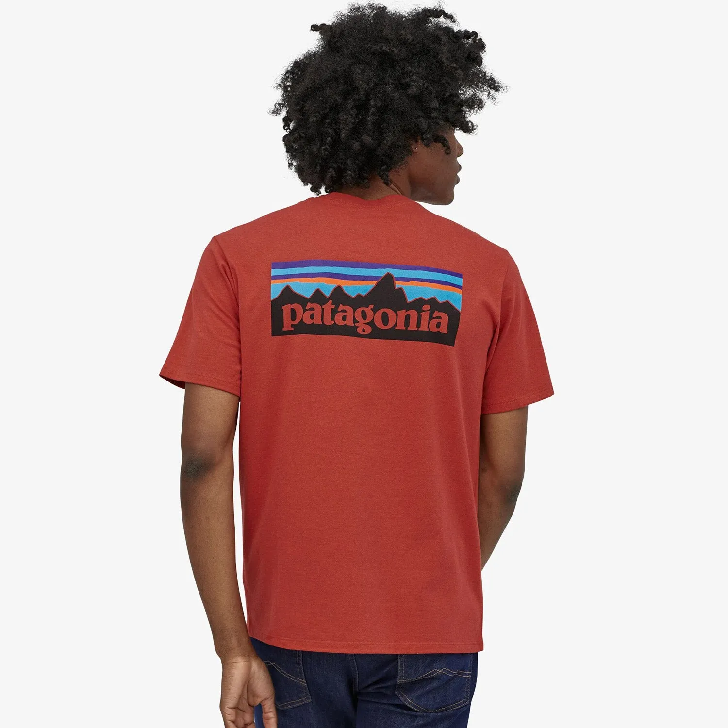 T-Shirt Patagonia P-6 Logo Responsibili - Rosso