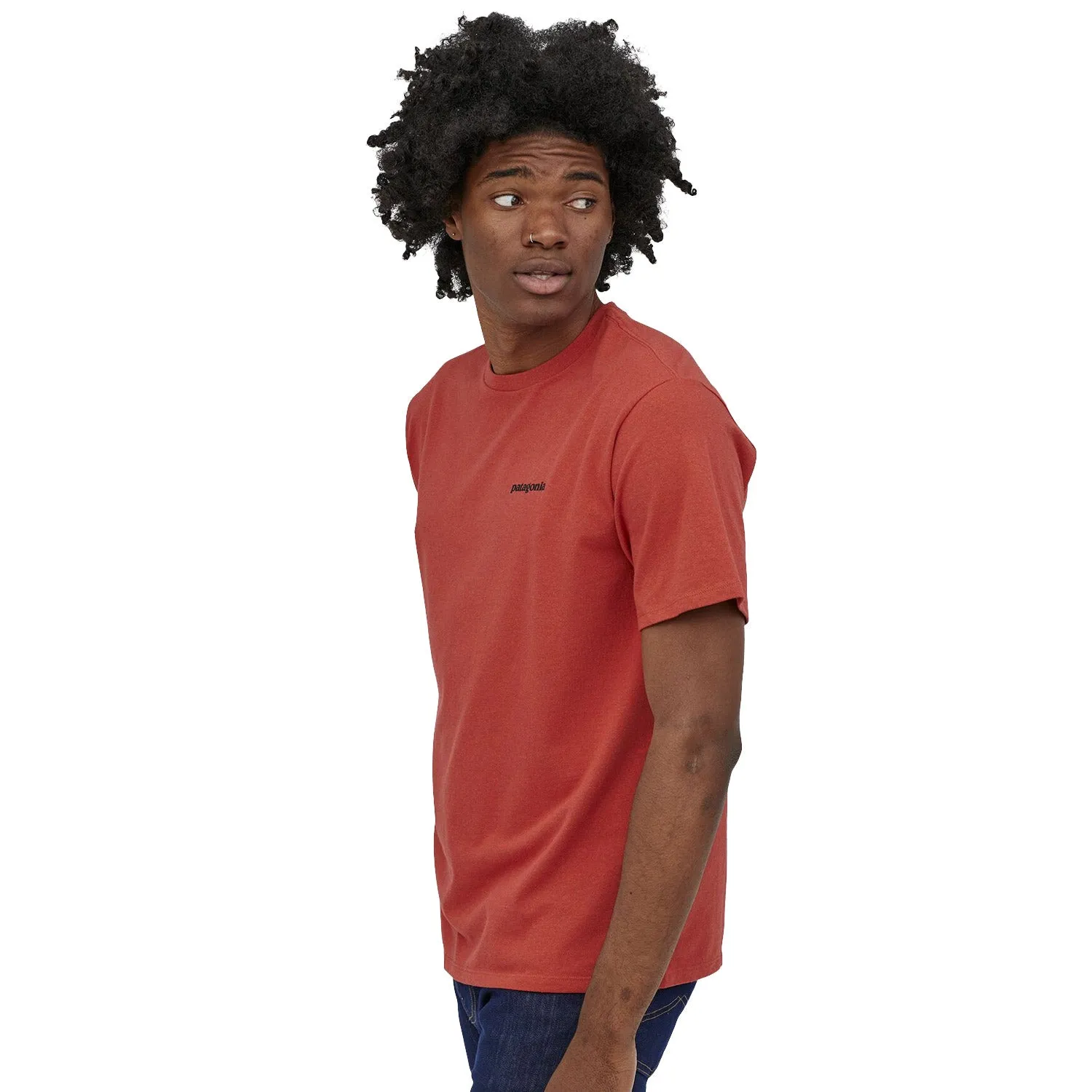 T-Shirt Patagonia P-6 Logo Responsibili - Rosso