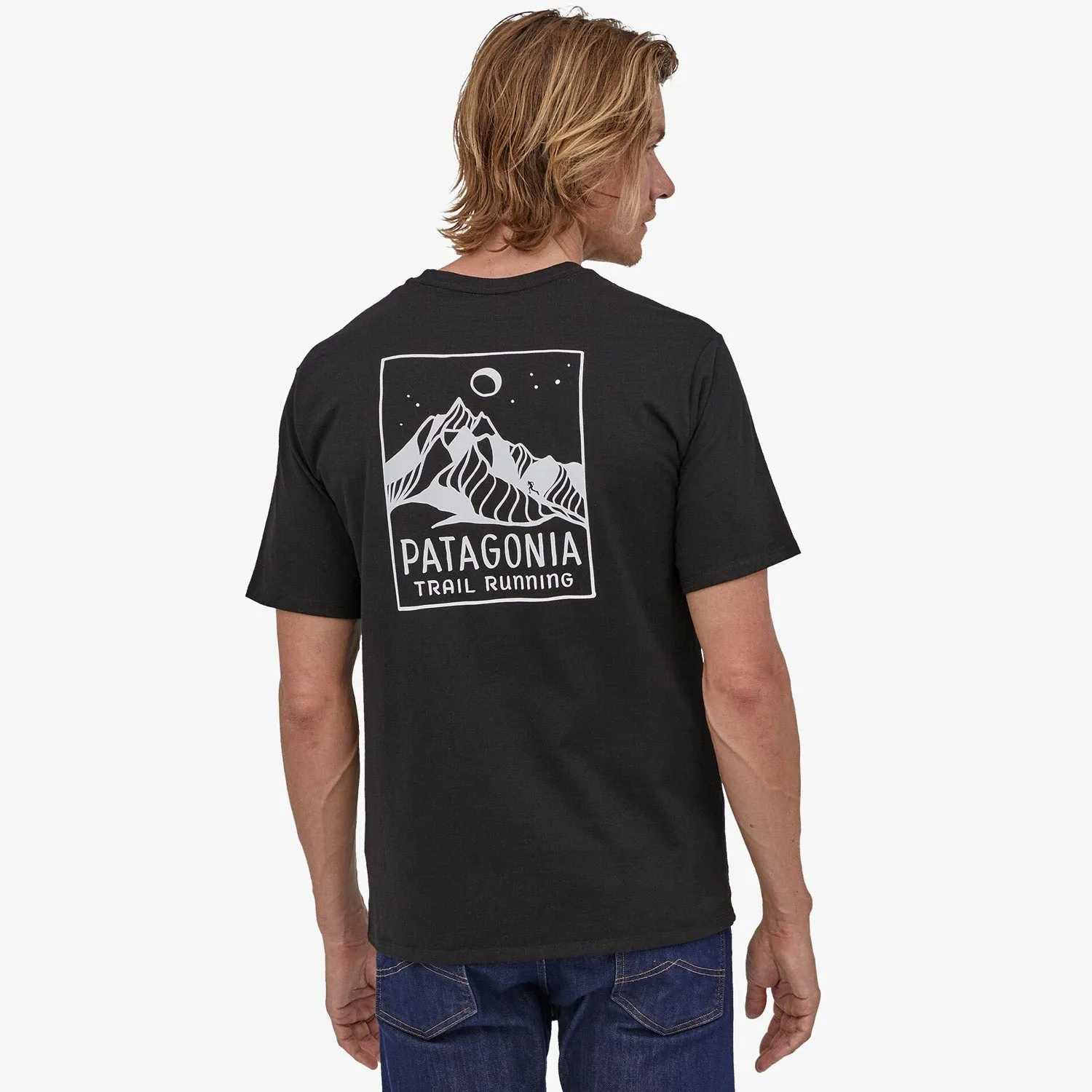T-Shirt Patagonia Ridgeline Runner Responsibili - Nero