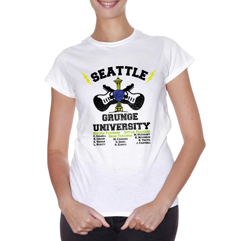 T-Shirt Seattle Grunge University - MUSIC Choose ur color