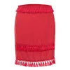 Tassel high waist mini skirt